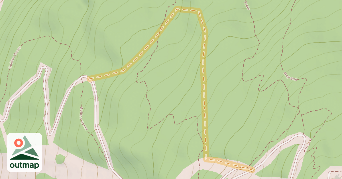 Map of Blackcomb Bench Climb