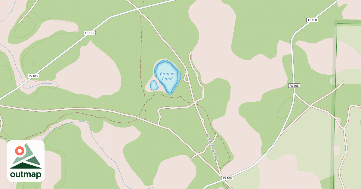 Map of BONNET POND