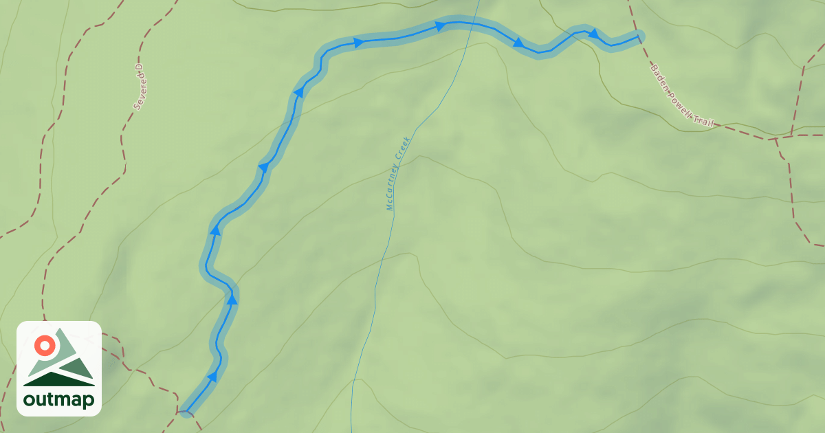 Map of Good Sir Martin Trail