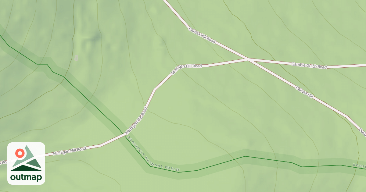 Map of MICHIGAN HILL