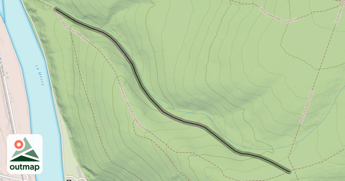 Map of Chemin de la Roche Algade