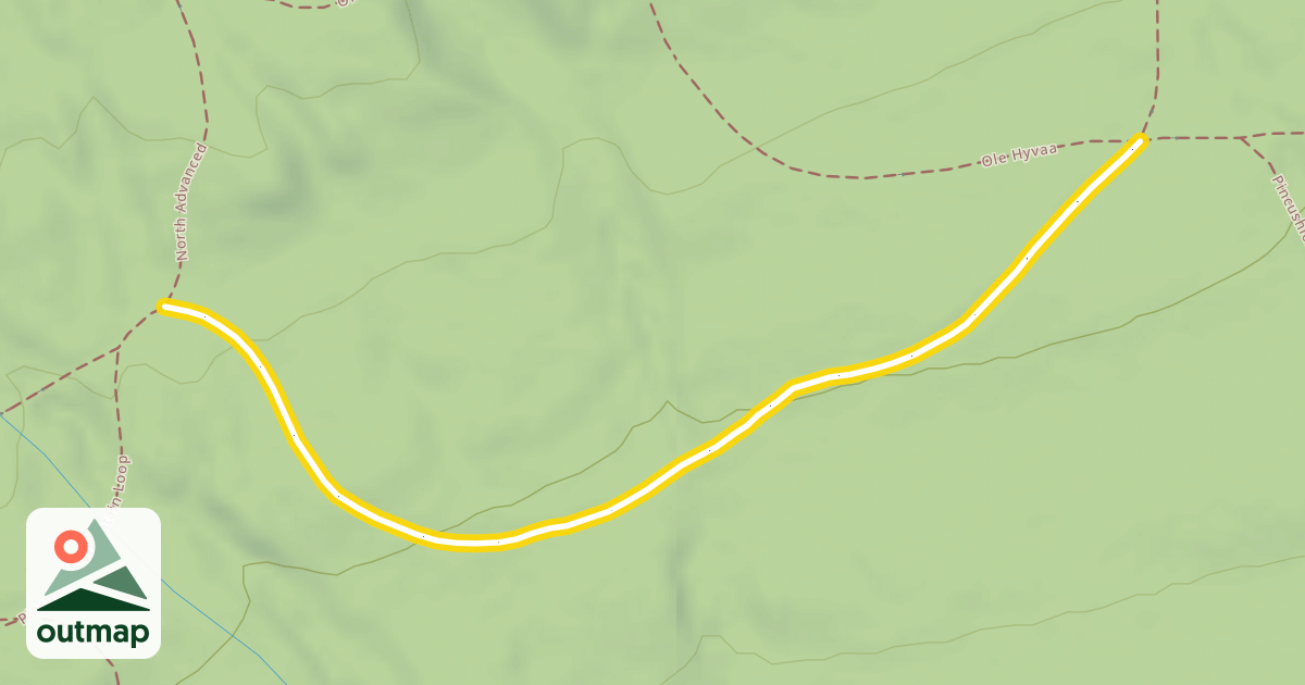 Map of Pincushion Mountain Loop