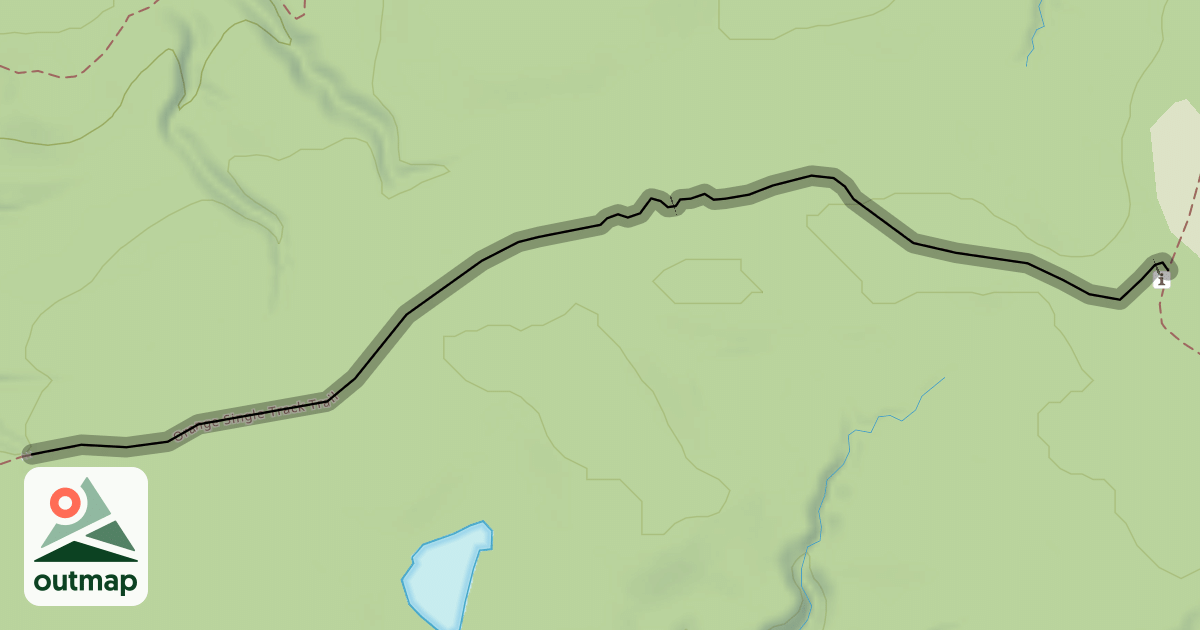 Map of Orange Single Track Trail