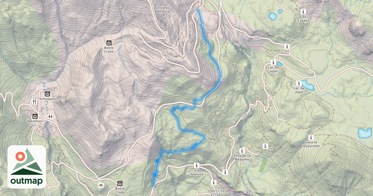 Map of Les Gardettes