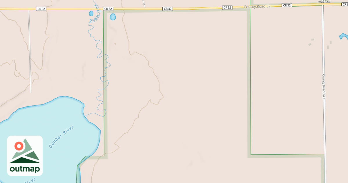 Map of DUNBAR LAKE BOAT ACCESS