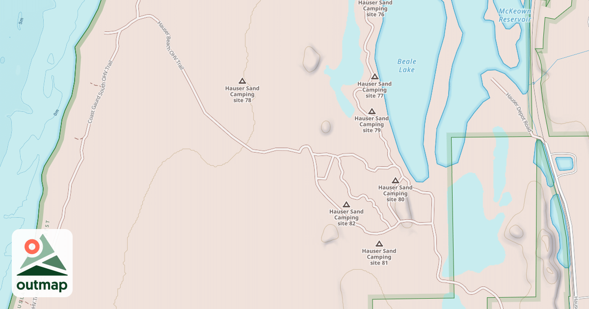 Map of Hauser Ohv Trail