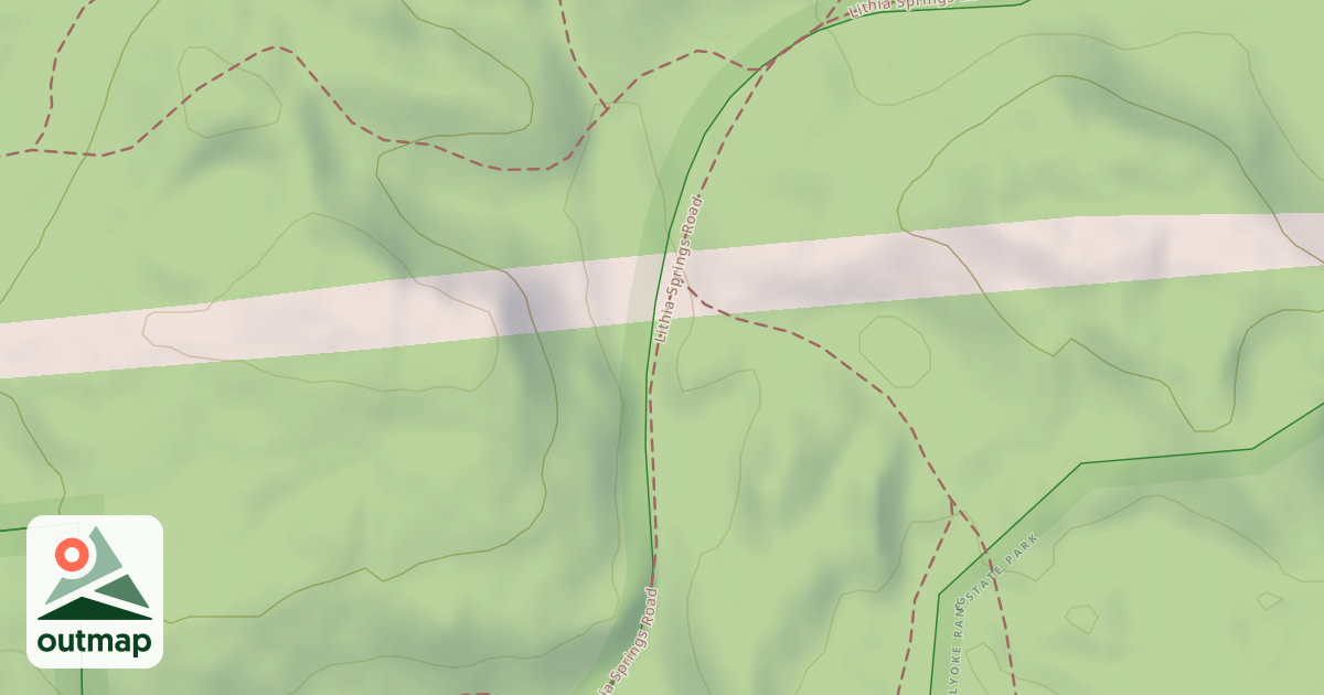 Map of Lithia Springs Road