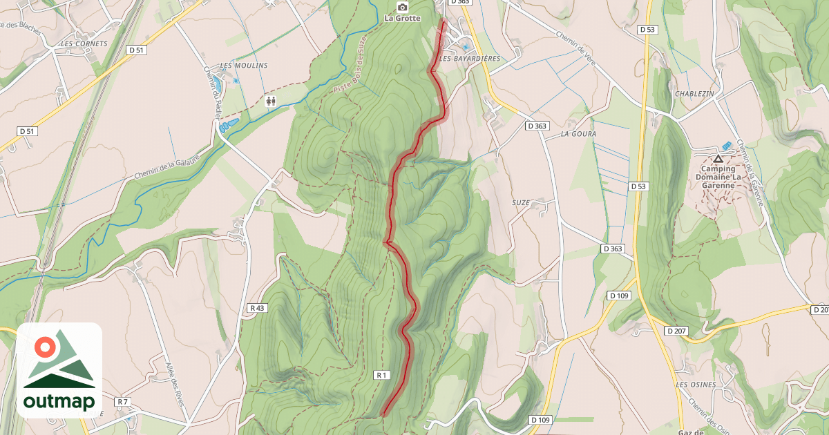 Map of Piste Bois de Suze