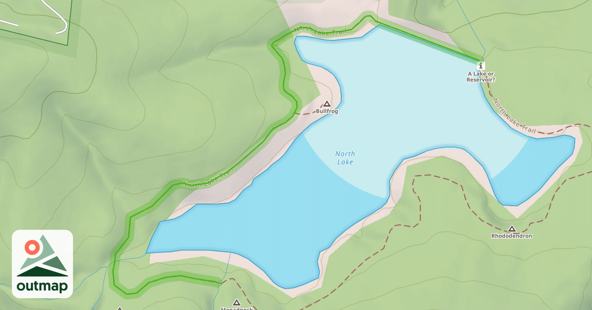Map of North Lake Trail