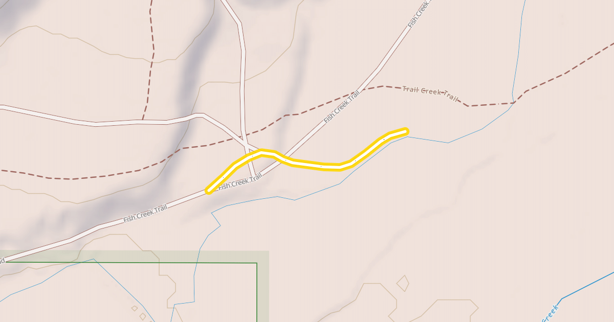 Map preview of Fish Creek Road Snowmobile Trail