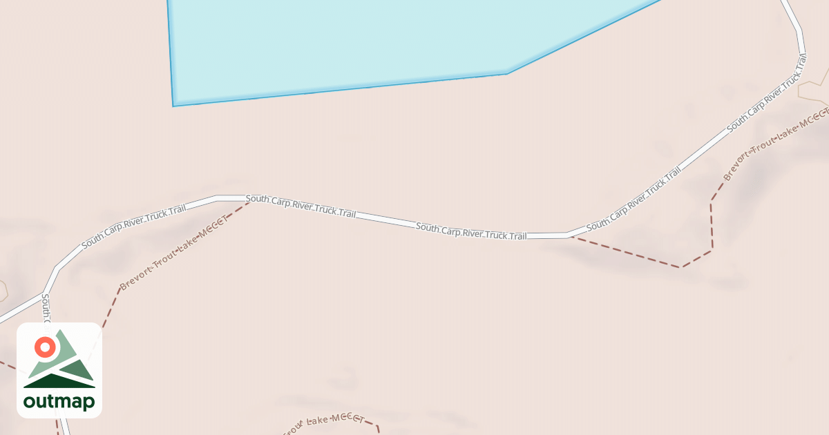 Map of Brevort-trout Lake Motorcycle Trail