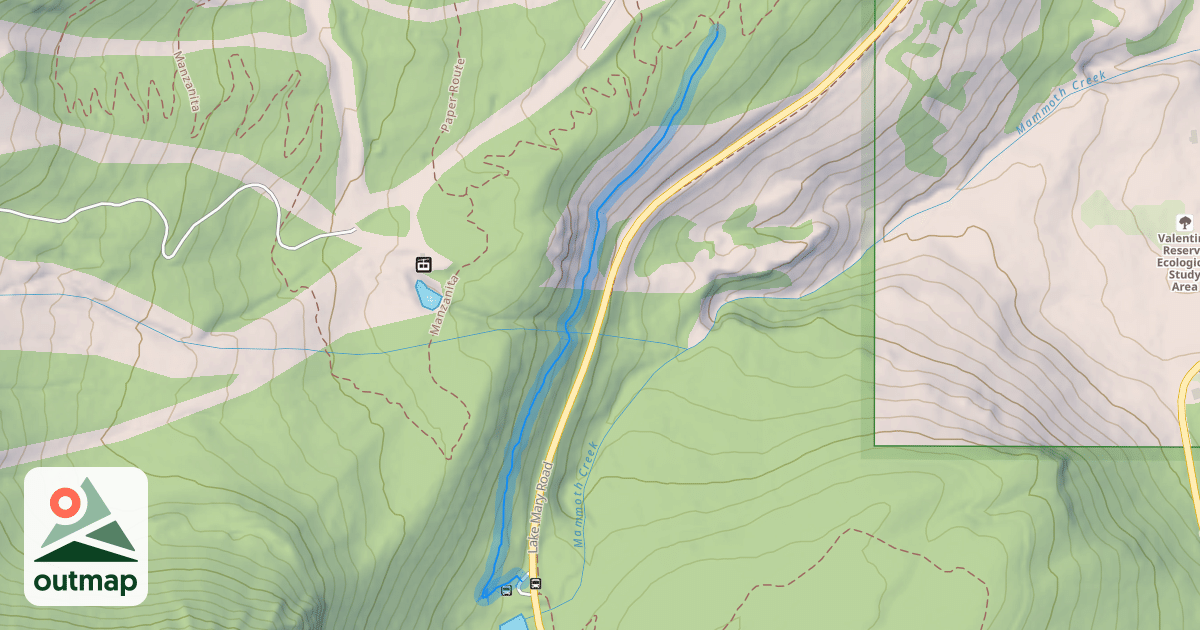 Map of Lakes Trail