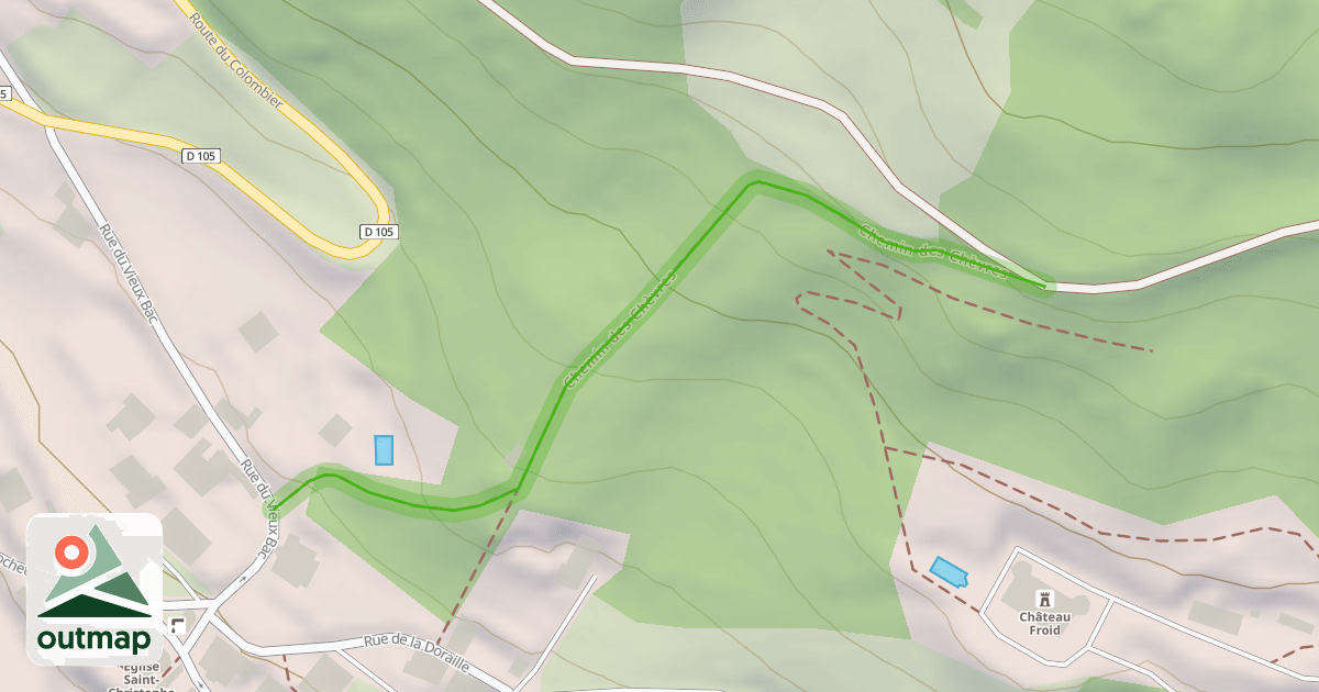 Map of Chemin des Chèvres