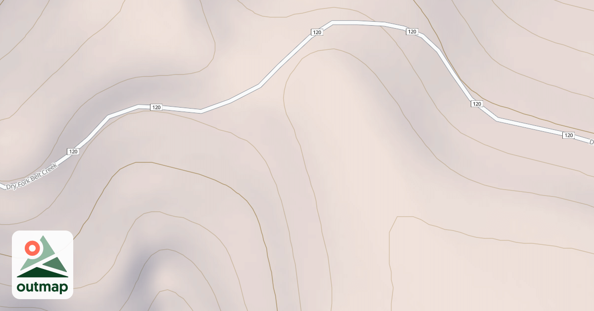 Map of Anderson Peak
