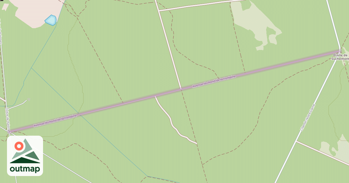 Map of Avenue du Rond de la Fontaine