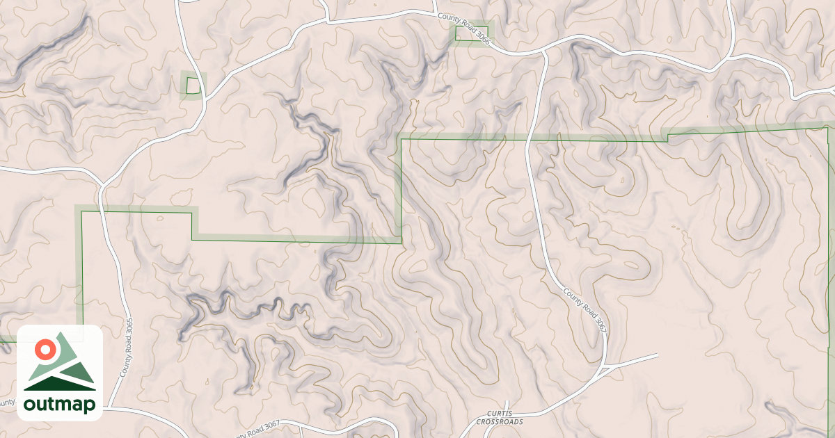 Map of CURTIS CROSSROADS