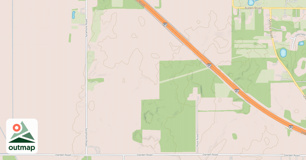Map of Buffalo Run Snowmobile Trail