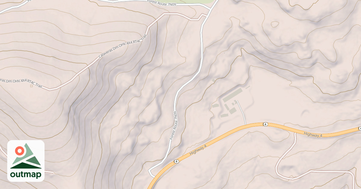 Map of USFS Motor Vehicle Use Map Roads {3AE28B60-2E02-4464-9EFA-C7834B9C7D28}