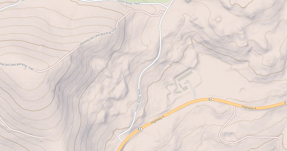 Map preview of USFS Motor Vehicle Use Map Roads {3AE28B60-2E02-4464-9EFA-C7834B9C7D28}