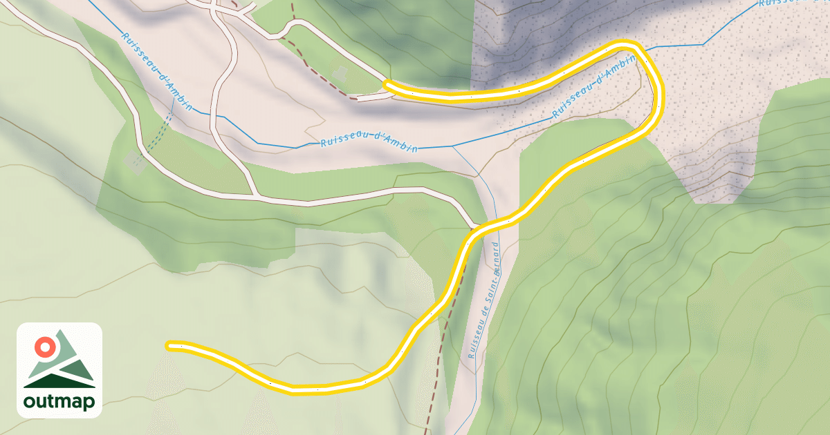 Map of Bramans - Le Verney