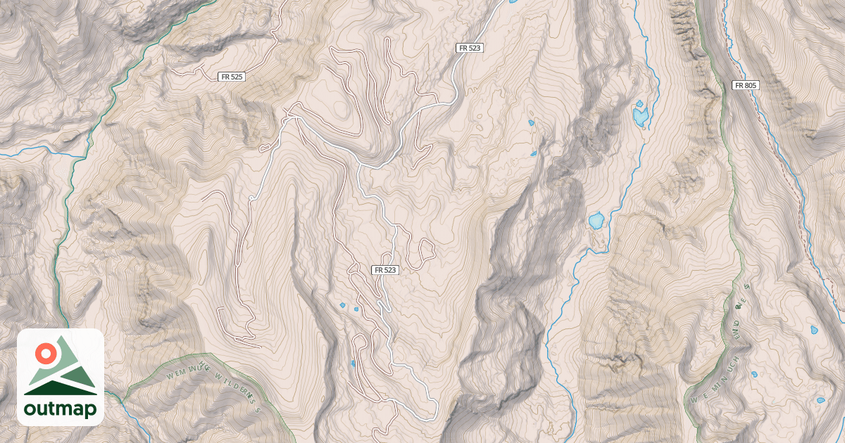 Map of MIDDLE CR