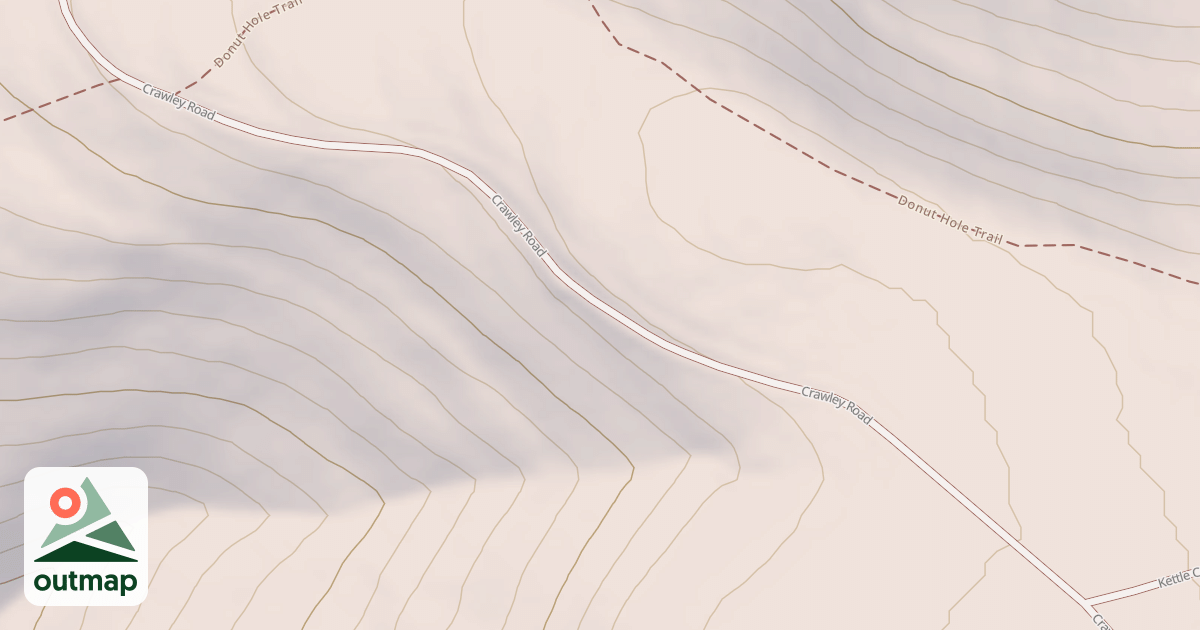Map of Cook's Run Division Snowmobile Trails