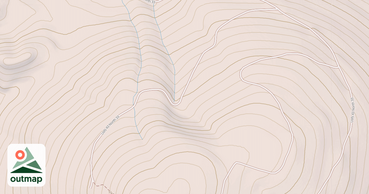 Map of BLACK MTN SPUR A
