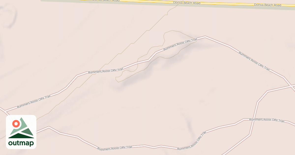 Map of Bummers Roost Trail
