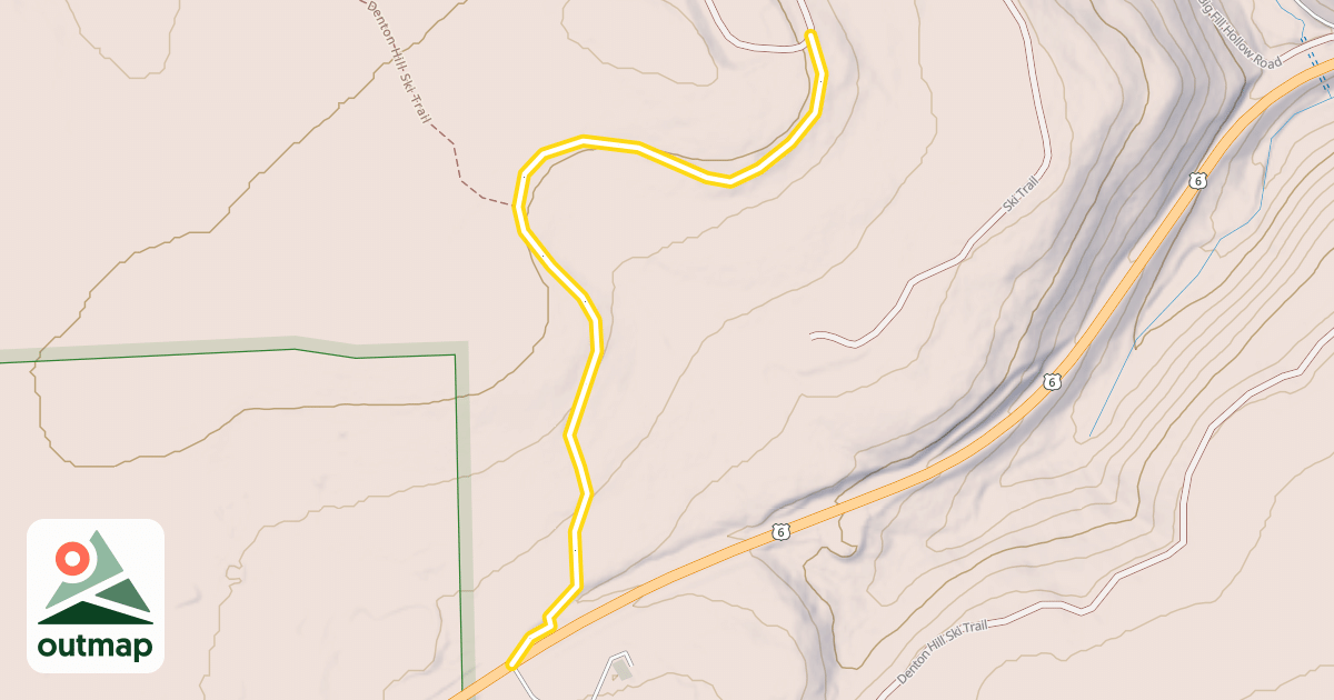 Map of Big Fill Hollow Road
