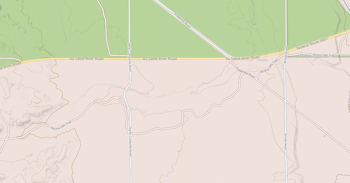 Map preview of Alcona Atv Trail