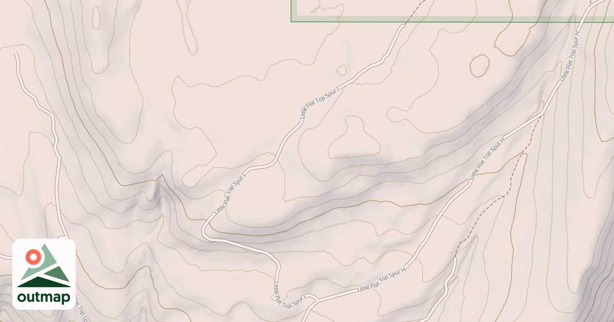Map of LITTLE FLAT TOP SPUR I