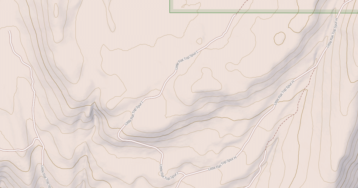 Map preview of LITTLE FLAT TOP SPUR I
