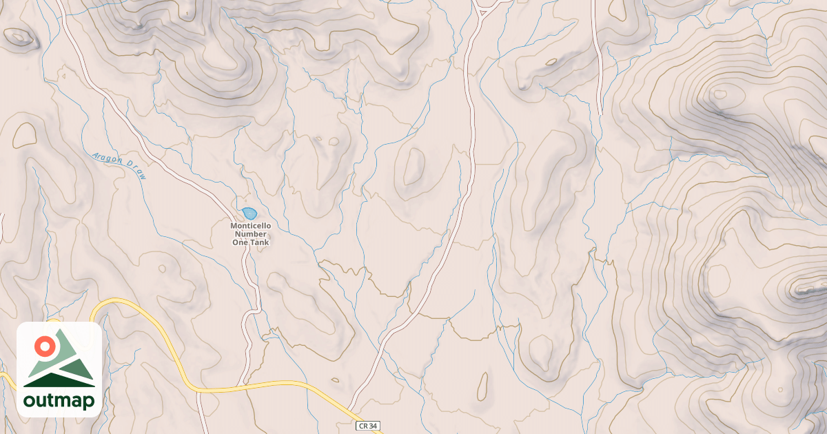 Map of ARAGON WELL RD.