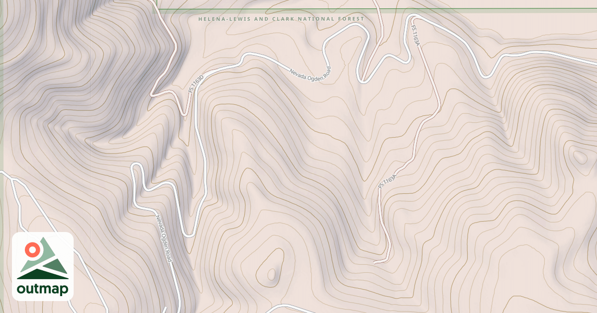 Map of TRAPPER MOUNTAIN #1