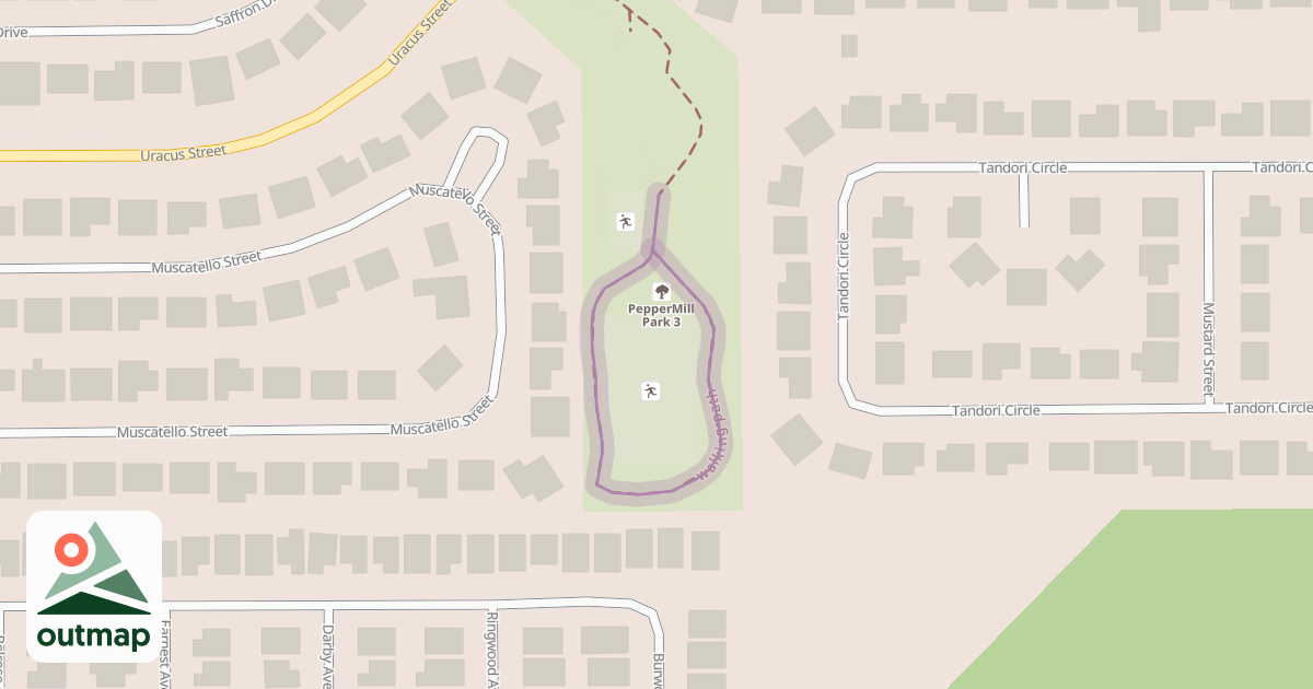 Map of walking path
