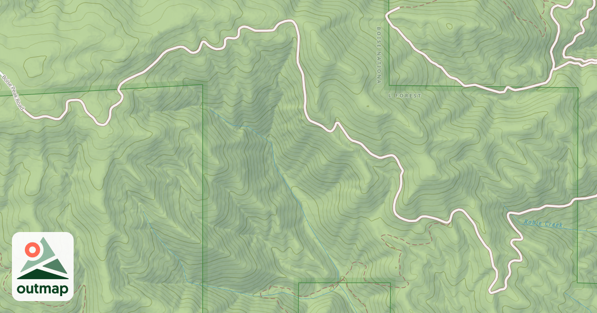Map of Boise Peak