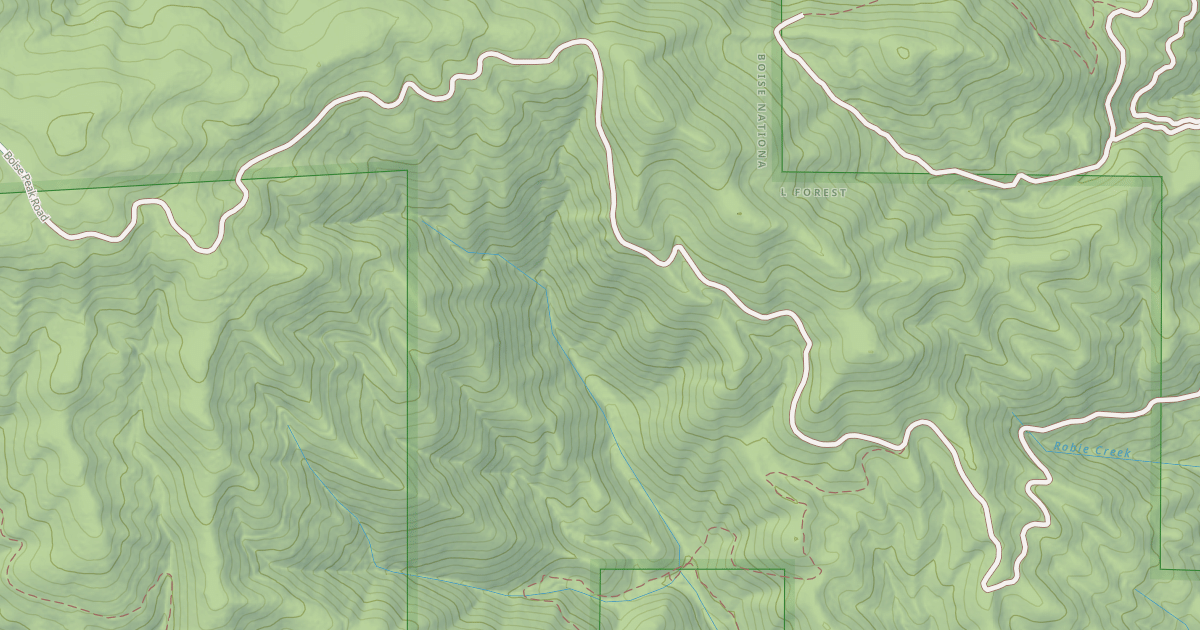 Map preview of Boise Peak