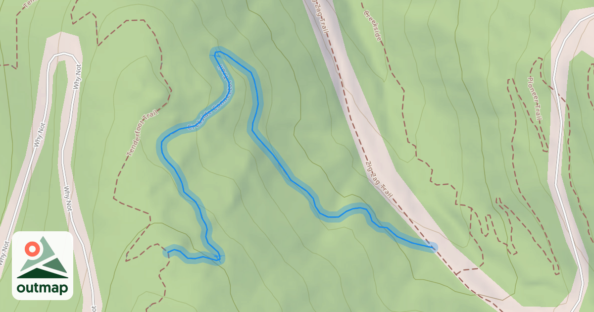 Map of Crekside Connector Trail