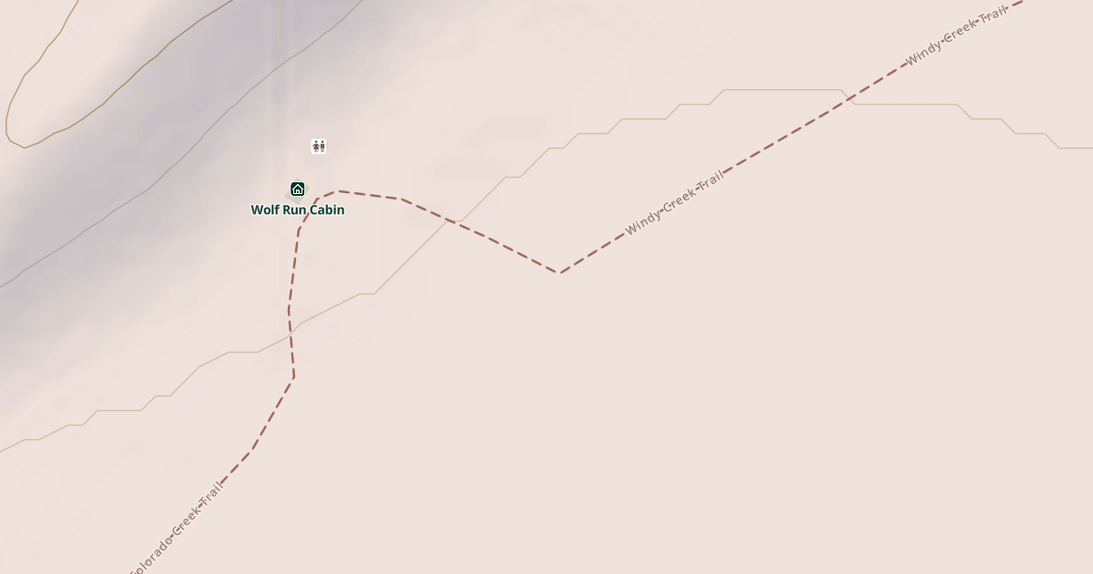 Map preview of Windy Creek Trail