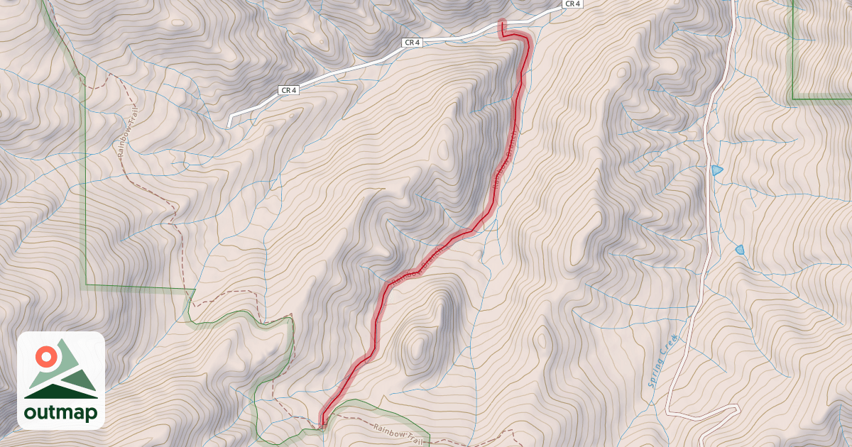 Map of Rainbow Branch