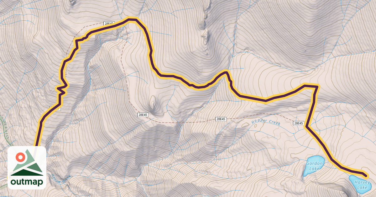 Map of Hooper Diversion Trail