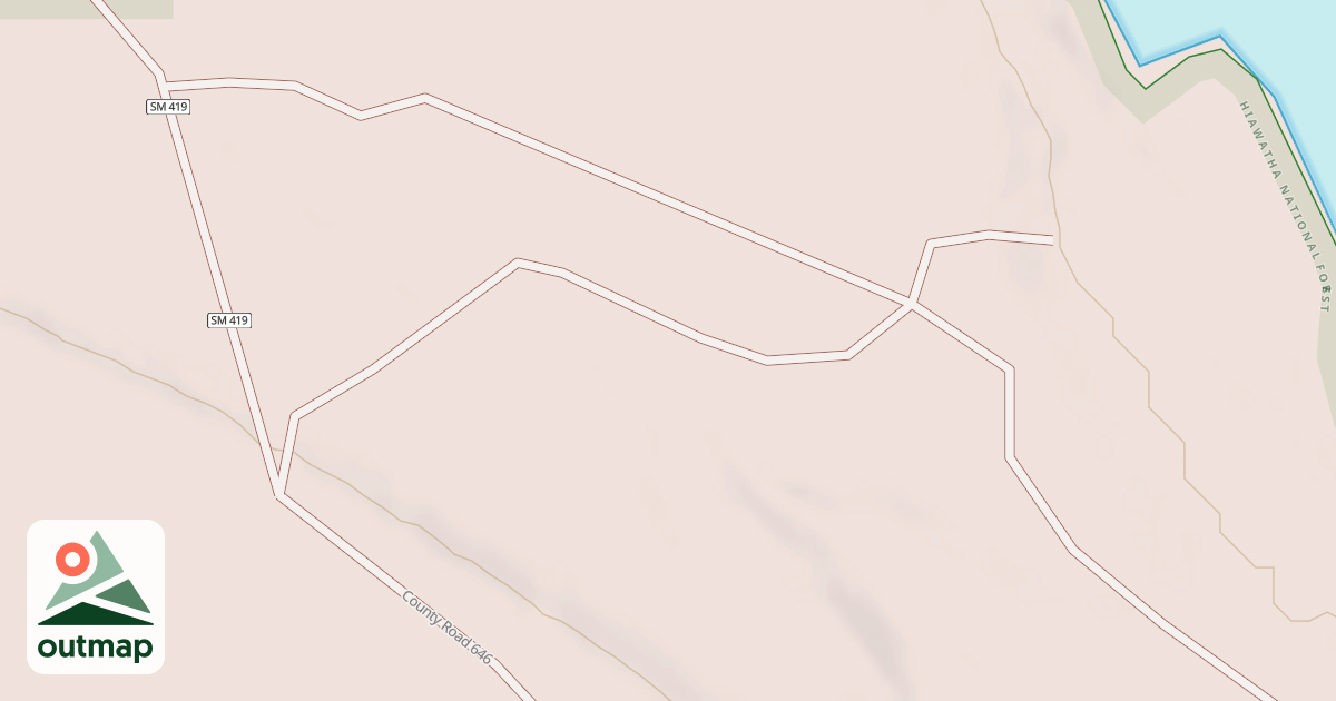 Map of JUNIPER LINK SPUR B