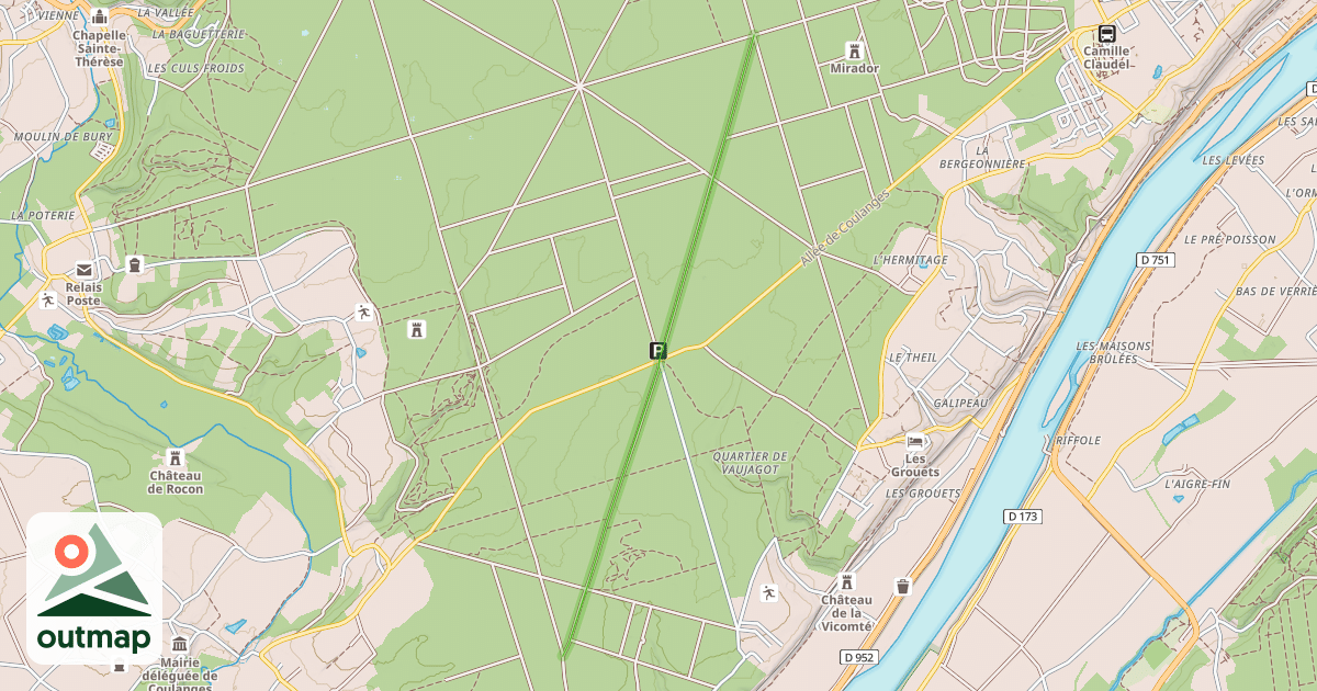 Map of Allée de Gaston d'Orleans