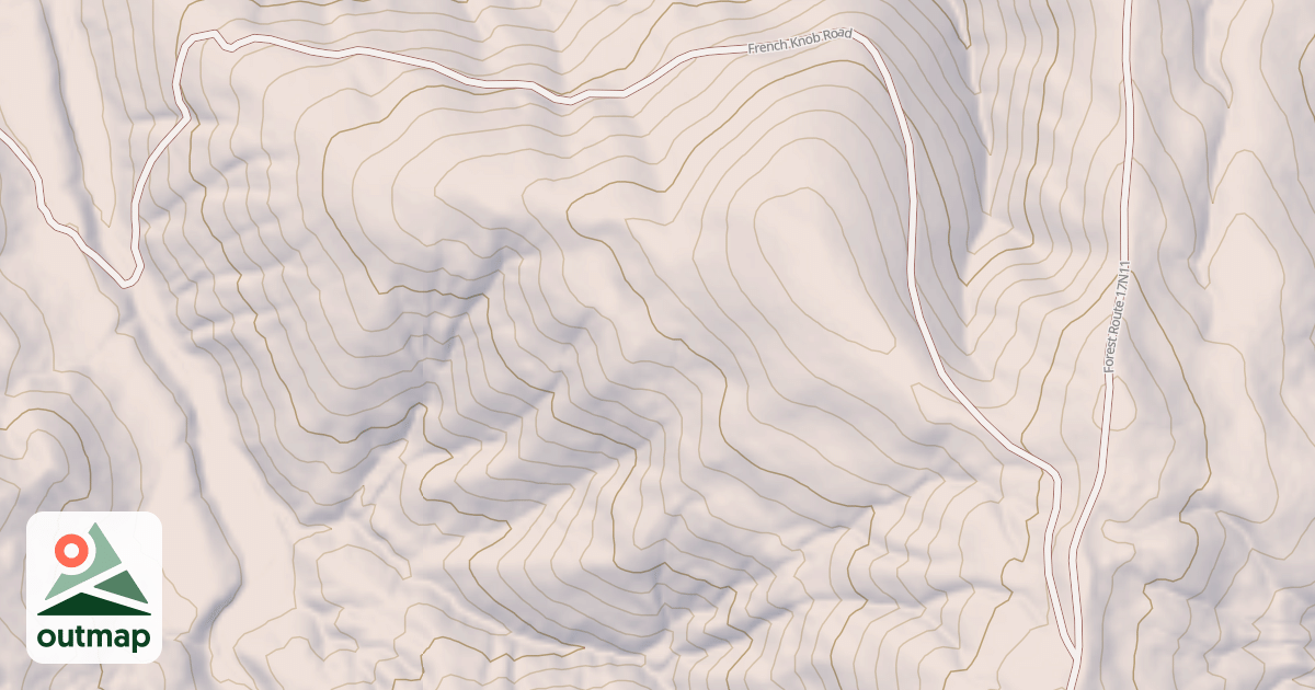 Map of FRENCH KNOB