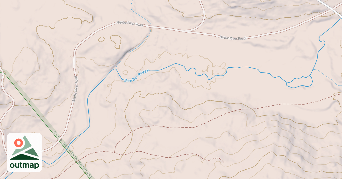 Map of BEEBE RIVER