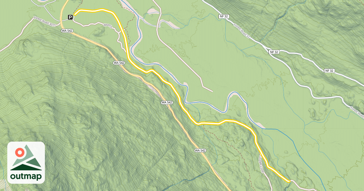 Map of Forest Road 3070