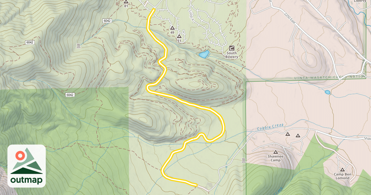 Map of Tintic Road