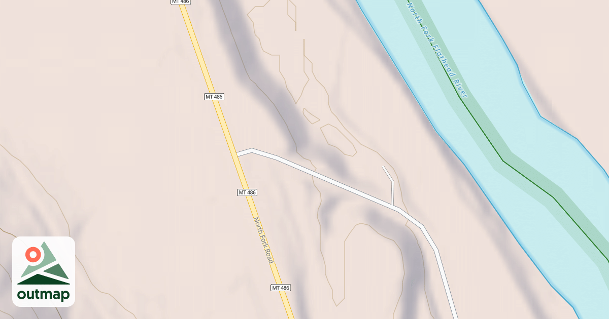Map of GLACIER RIM ACCESS