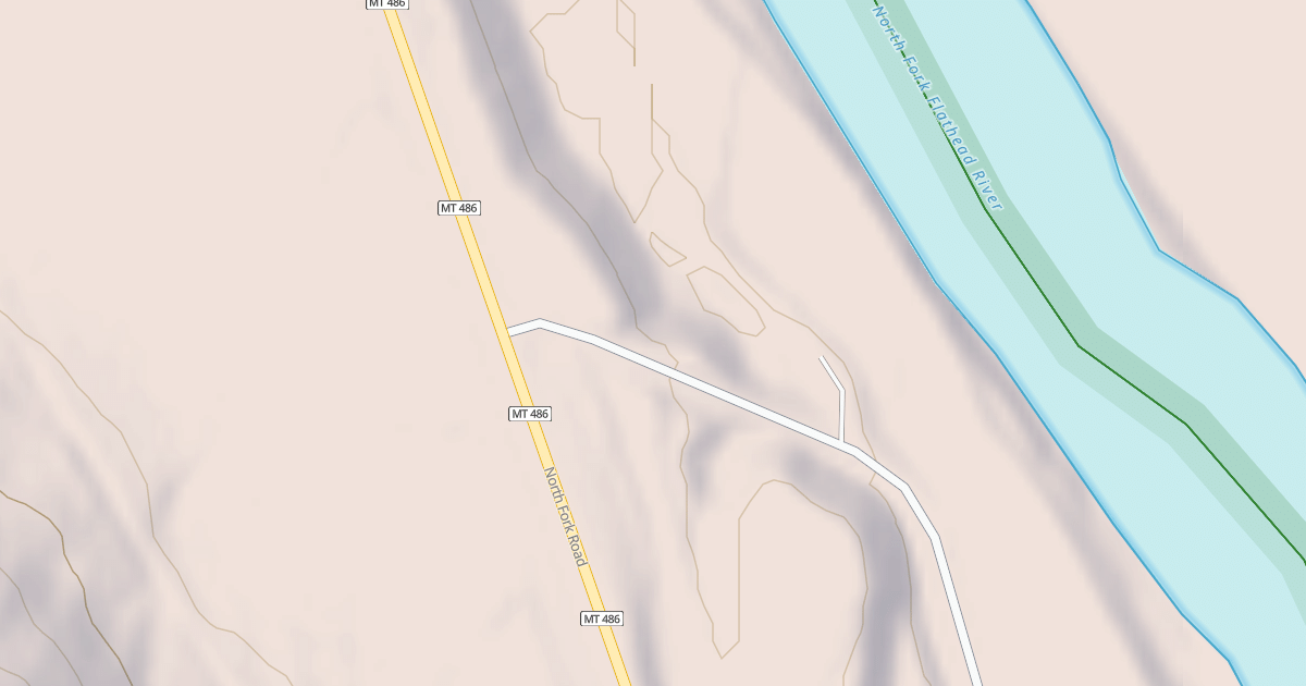 Map preview of GLACIER RIM ACCESS