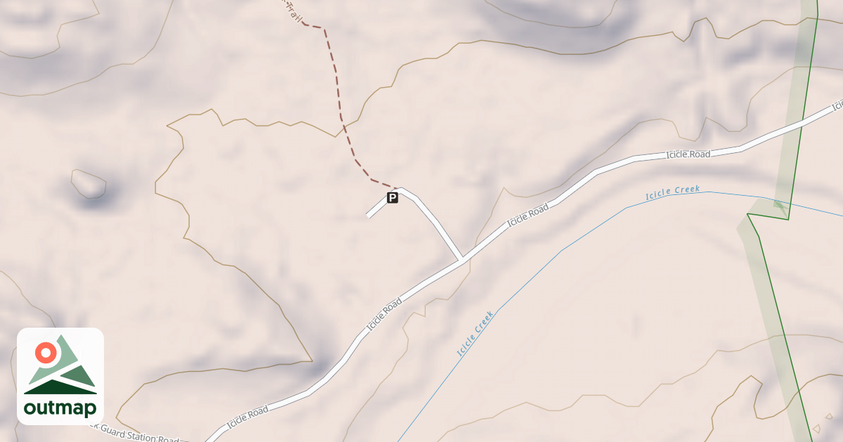 Map of CHATTER CREEK TRAIL HEAD